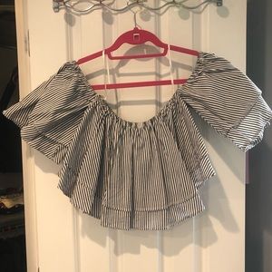 Off-the-shoulder Crop Top